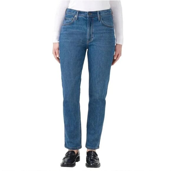Kirkland Signature Women's Size 8 High-Rise Straight Fit Jeans Blue Denim - Picture 1 of 10